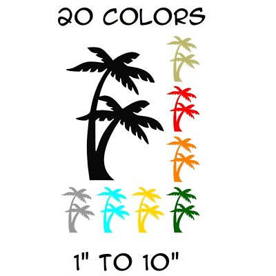 #ad Palm Tree Sticker Vinyl Decal Tropical Island Beach Ocean Wall Car Window $9.99