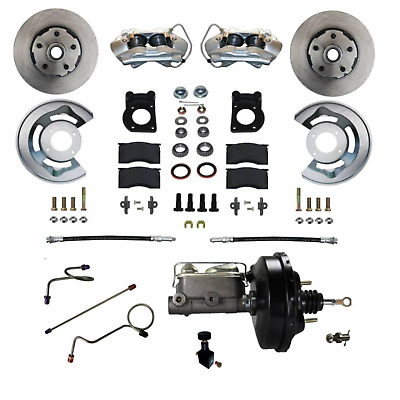 #ad 1971 73 Ford Mustang Cougar Power Front Disc Brake Conversion Kit easy install $1259.95