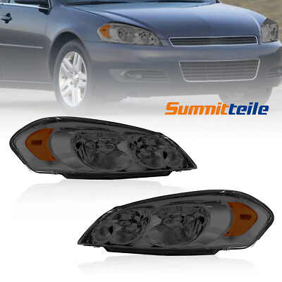 #ad Pair Front Headlights Lamps For Chevy 2006 2013 Impala 2006 2007 Monte Carlo $62.89