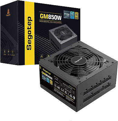 #ad GM850 Power Supply 850W Pcie 5.0 amp; ATX 3.0 Full Modular 80 plus Gold Certified $139.99