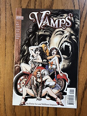 #ad VAMPS # 1 VG DC COMIC 1994 SEXY WOMEN VAMPIRES BIKER COVER $7.00