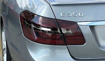 #ad FOR 10 16 Mercedes E Class E350 Sedan Tail Light SMOKE PreCut Vinyl Overlay $21.95