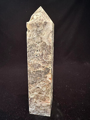 #ad 2270g Natural sphalerite Tower with druze Crystal Quartz Healing Decorate $144.50