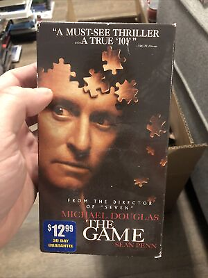 #ad The Game VHS 1997 Movie Michael Douglas Sean Penn $6.99