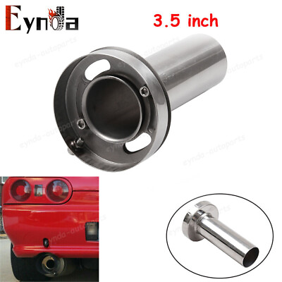 #ad 3.5quot; in Tip Stainless Steel 304 Exhaust Muffler Round Insert Removable Silencer $14.59