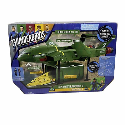#ad 2015 Vivid Thunderbirds are Go Supersize Thunderbird 2 w Thunderbird 4 Sealed $68.88