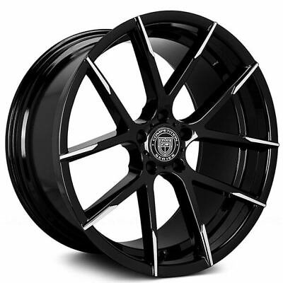 #ad #ad 4ea 20quot; Staggered Lexani Wheels Stuttgart Gloss Black Rims S41 $1719.00