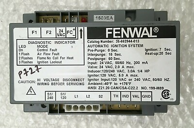 #ad Fenwal 35 662944 013 Automatic Ignition Control System used FREE shipping #P727* $49.00