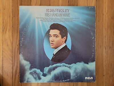 #ad His Hand in Mine Elvis Presley EX Vinyl Lp VG Record Cover RCA ANL1 1319 $12.00