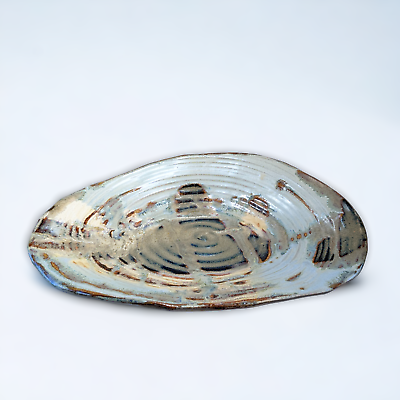 #ad Studio Art Pottery glazed ceramic Large serving platter 10x15.5quot; Artist signed $43.11