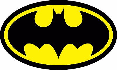 #ad Diecut Vinyl BATMAN LOGO Decal Sticker Comic Dark Knight Colored $1.99