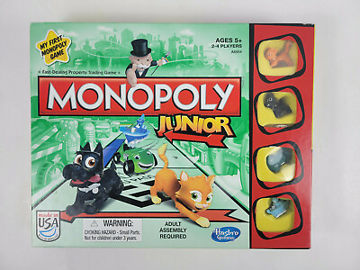 Monopoly Junior My First Monopoly Game by Hasbro Gaming 100% Complete $10.99