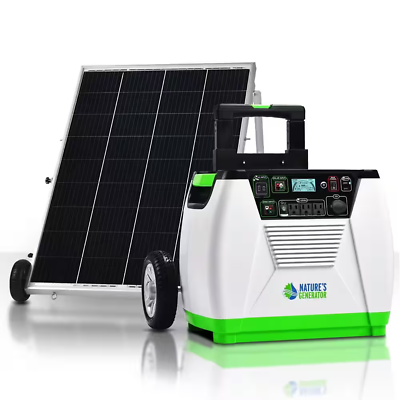 #ad #ad 1800 Watt 2880W Peak Push Button Start Solar Powered Portable Generator $1265.04