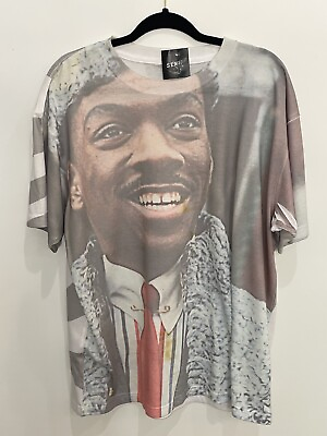 #ad all over print eddie murphy tee Size XL 25x31 Used Vintage 1990s $125.00