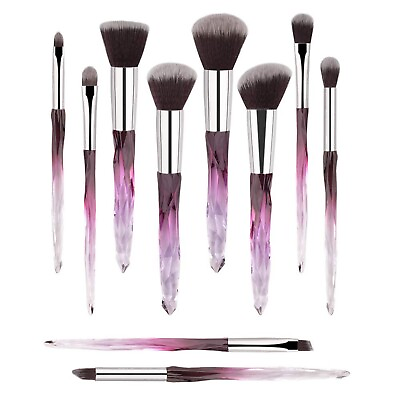 #ad Professional Make Up Brush 10pcs Soft Bristles Hair Makeup Brushes Eyeliner E... $27.86
