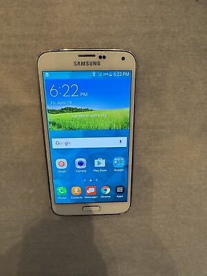 #ad Samsung Galaxy S5 SM G900V 16GB White Verizon Unlocked Good $32.50