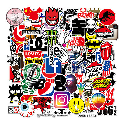 #ad 100pcs Skateboard Stickers Bomb Vinyl Laptop waterbottle Luggage Decals Dope $6.99