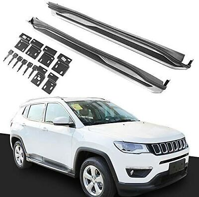 #ad 2Pcs Door Side Step Pedal Nerf Bar Running Board Fits for Jeep Compass 2017 2024 $376.95