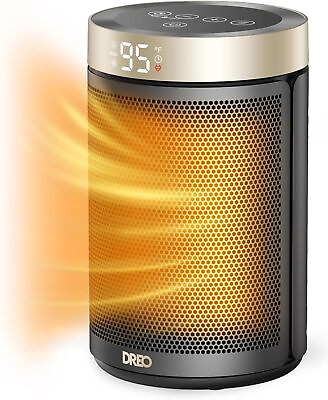 #ad Dreo Space Heater Portable Electric Heaters for Indoor Use with Thermostat $44.09