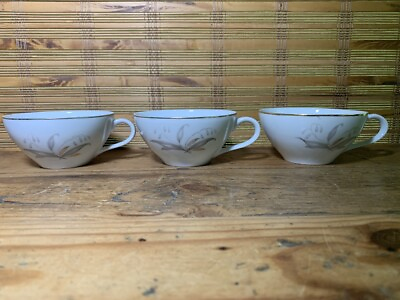 #ad 3 Vintage Kaysons Fine China GOLDEN RHAPSODY Tea Coffee Cups Japan 1961 $11.99