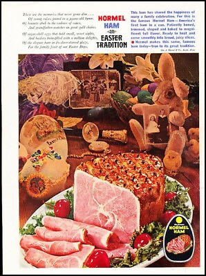 #ad 1965 Hormel Ham Easter Tradition Original Advertisement Print Art Ad J655 $6.84