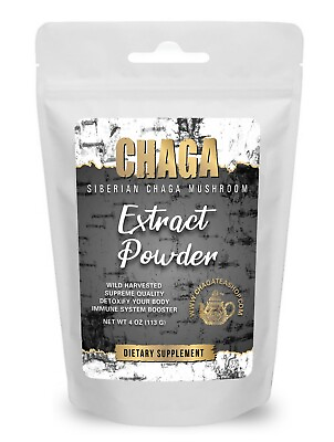 #ad Siberian Chaga Mushroom Extract Powder Supreme Quality All Natura 4 Oz. 113g. $36.99