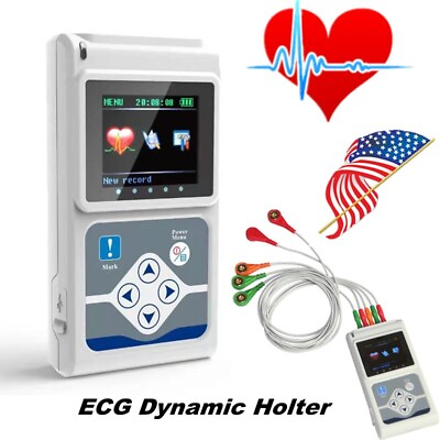 #ad 24 hours 3 Channel ECG EKG Holter Monitor System USB SoftwareCONTEC USA Fedex $269.00