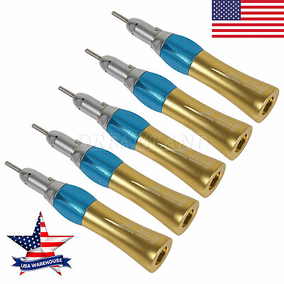 #ad LIM Dental Low Speed Handpiece Straight Nose Cone Gold External Water Spray $56.55