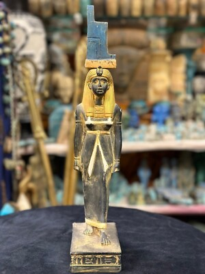 #ad Isis Statue Vintage Of Isis Rare Stand Pharaonic Egyptian Ancient Antiques BC $190.00