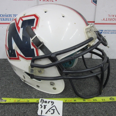 #ad Game Used Full Size #9 HSAA North Vigo Patriots Football Schutt Football Helmet $129.99