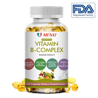 #ad Vitamin B Complex CapsulesVitamins B1B2B3B5B6B8B12 Immune amp; Bone Support $13.09