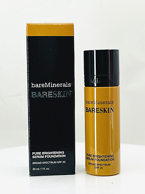#ad BAREMINERALS Bareskin Brightening Serum Foundation SPF 20 Bare Caramel 14 1oz $22.88