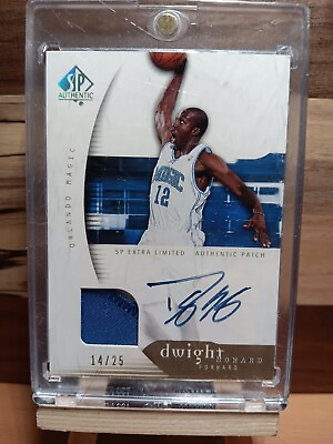 #ad 2005 06 Upper Deck SP authentic Dwight Howard Game Worn patch and Auto 25 $199.99