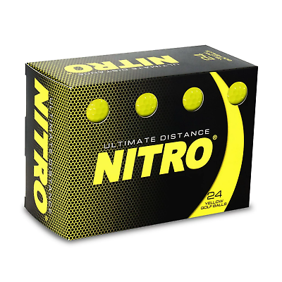 #ad Nitro Golf Ultimate Distance Golf Ball 24 PackYellowUS STOCK $16.12