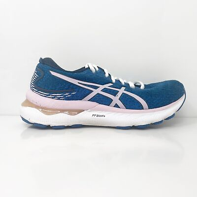 #ad Asics Womens Gel Nimbus 24 1012B199 Blue Running Shoes Sneakers Size 6.5 W $40.49