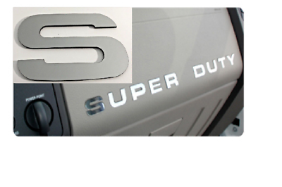 #ad 2008 2016 Ford F250 Super Duty Dash Board Ultra Chrome Letter Inserts Stickers $27.95