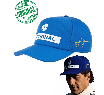#ad Ayrton Senna Cap Formula 1 F1 Adult Size Blue Hat Race 🏆 BEST REPRODUCTION 🧢 $25.00