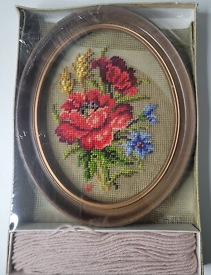 #ad two VTG NEW FRAMED NEEDLEPOINT by Paragon make your own Tapestry 4506 1 4506 2 $44.95