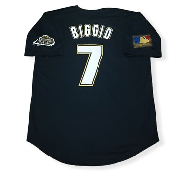 #ad Craig Biggio Houston Astros Jersey 1994 Navy Blue Throwback Stitched NEW SALE $82.47