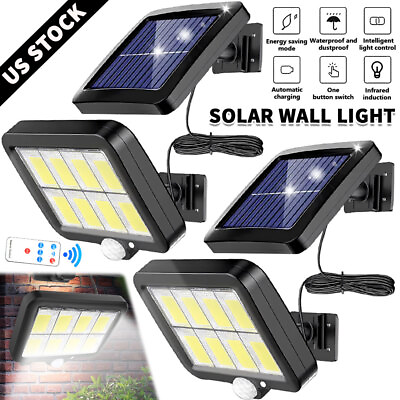 #ad 1200000lm LED Solar Street Light Security Flood Lamp Motion Sensor Outdoor Wall $10.65