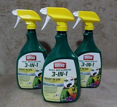 #ad Lot of 3: 3 in 1 Insect Mite amp; Disease Control 24 oz. $39.95
