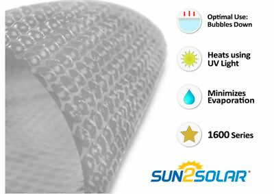#ad Sun2Solar 1600 Series Clear Rectangle Swimming Pool Solar Covers Choose Size $119.99