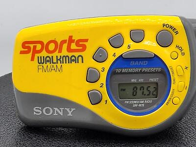 #ad SONY Walkman Sports SRF M78 Portable AM FM Digital Radio Wrist Band Tested $18.00
