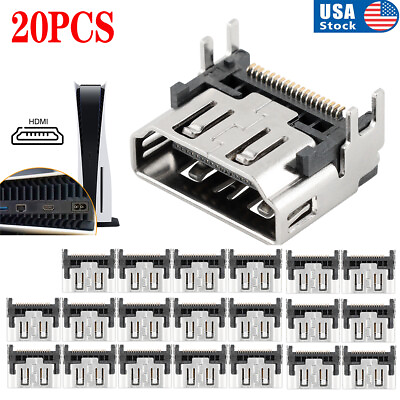 #ad Lot of 20 OEM HDMI Ports Connector Socket Replacement For PS5 Sony PlayStation 5 $20.99