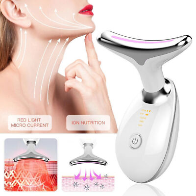 #ad Neck Face Lifting Massager Skin Tighten Device LED and Anti Wrinkle Double Chin $15.49