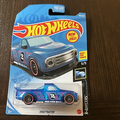 #ad Hot Wheels X Raycers 2021 Draftnator Blue and Pink Truck #2 5 5 160 250 $6.99