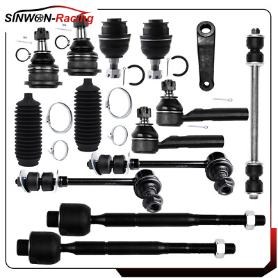 #ad For 2003 09 Toyota 4Runner 14Pcs Ball Joints Sway Bar Tie Rod Rack Pinion Bellow $73.24