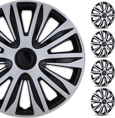 #ad Upgrade 16quot; Set of 4 Hubcaps Wheel Covers Snap On Full Hub Caps fit R16 Tire $45.99