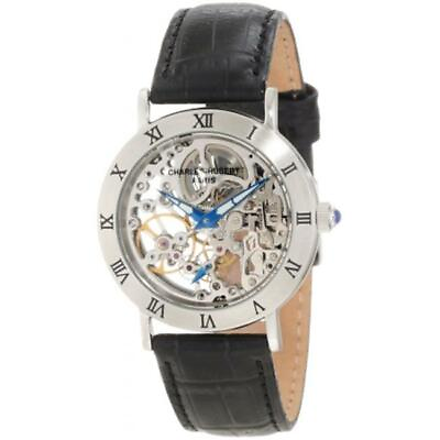 #ad Charles Hubert Paris 6790 B Stainless Steel Case Mechanical Watch $216.00