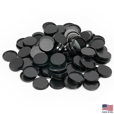 #ad Pack of 100 32 mm Plastic Round Bases Miniature Wargames Table Top gaming $9.70